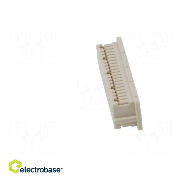 Plug | wire-board | female | DF20 | 1mm | PIN: 40 | w/o contacts | straight paveikslėlis 3