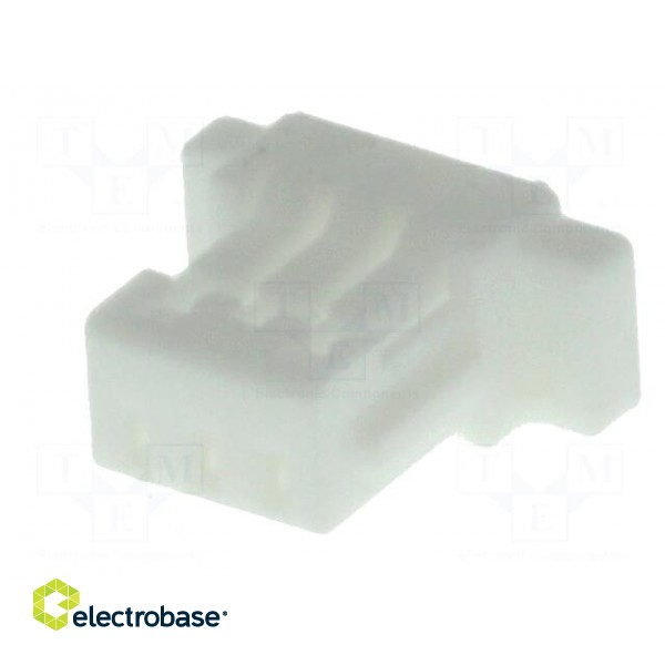 Plug | wire-board | female | SH | 1mm | PIN: 3 | w/o contacts | for cable фото 2
