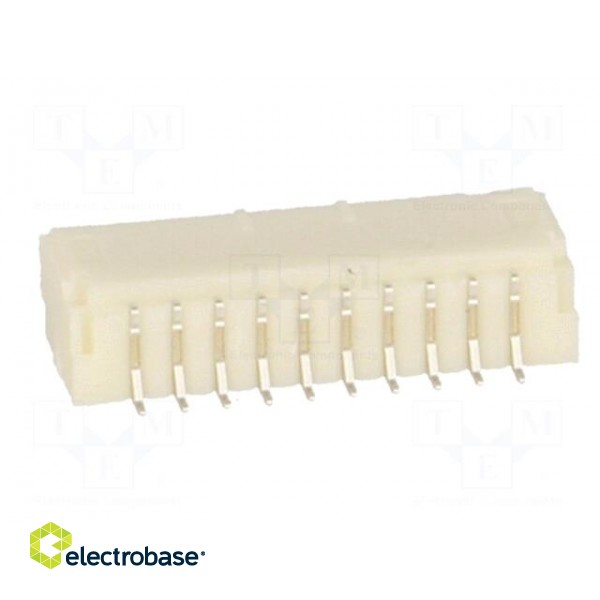 Socket | wire-board | male | 1mm | PIN: 10 | SMT | 50V | 1A | tinned | 20mΩ image 5
