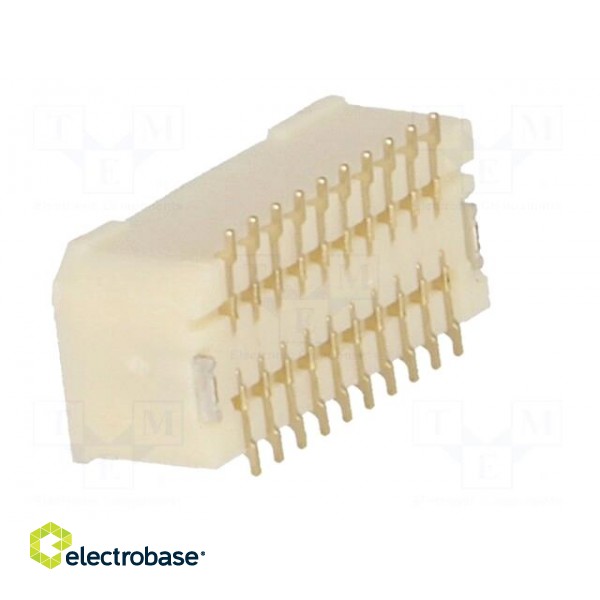 Socket | wire-board | male | 1mm | PIN: 20 | SMT | 50V | 1A | tinned | 20mΩ image 4