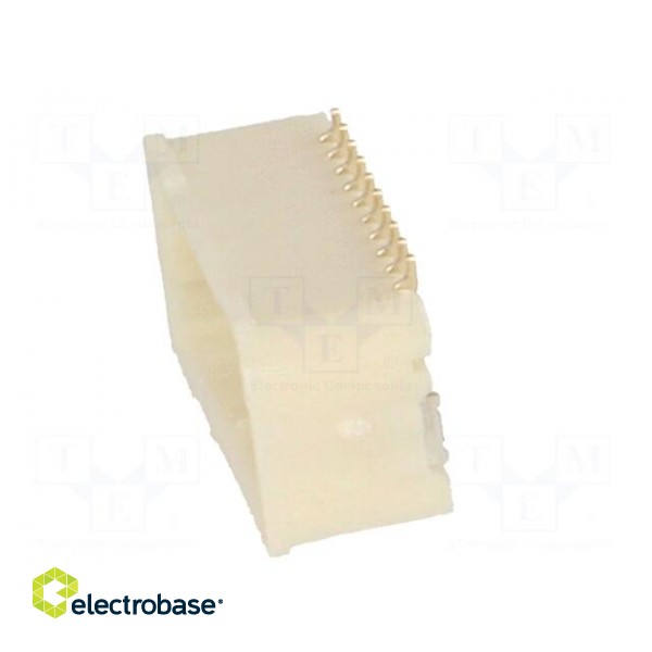 Socket | wire-board | male | 1mm | PIN: 20 | SMT | 50V | 1A | tinned | 20mΩ image 3