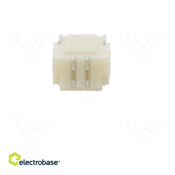 Socket | wire-board | male | 1mm | PIN: 2 | SMT | 50V | 1A | tinned | 20mΩ image 5