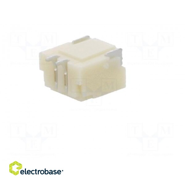 Socket | wire-board | male | 1mm | PIN: 2 | SMT | 50V | 1A | tinned | 20mΩ image 6