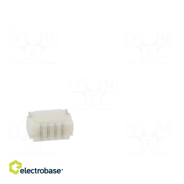 Socket | wire-board | male | 1mm | PIN: 4 | SMT | 50V | 1A | tinned | 20mΩ paveikslėlis 5