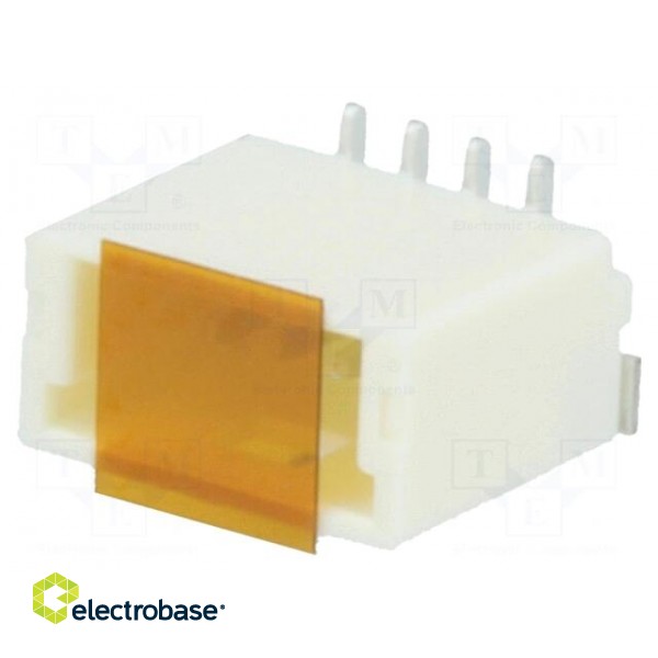 Socket | wire-board | male | Pico-Clasp | 1mm | PIN: 4 | SMT | 50V | 1A image 1