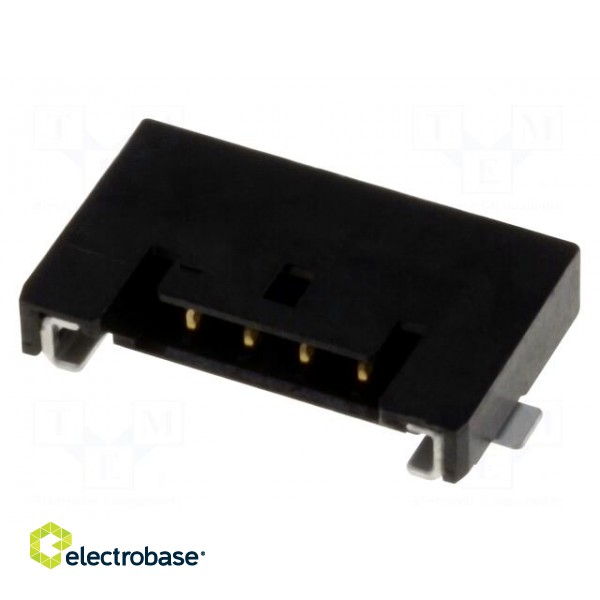 Socket | wire-board | male | Pico-Lock | 1mm | PIN: 4 | SMT | on PCBs | 1.5A image 1