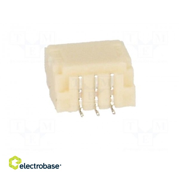 Socket | wire-board | male | SH,SR | 1mm | PIN: 3 | SMT | 50V | 1A | -25÷85°C paveikslėlis 5