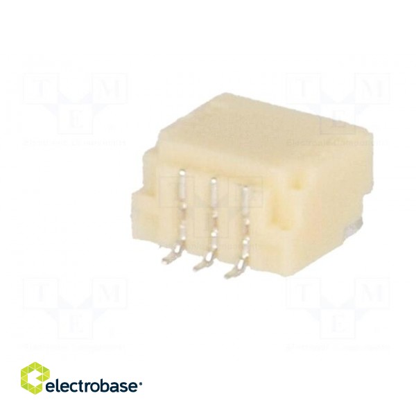 Socket | wire-board | male | SH,SR | 1mm | PIN: 3 | SMT | 50V | 1A | -25÷85°C paveikslėlis 6