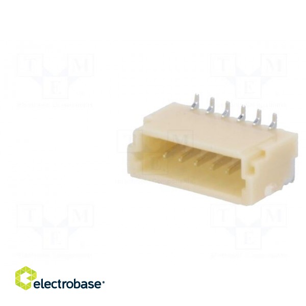 Socket | wire-board | male | SH,SR | 1mm | PIN: 6 | SMT | 50V | 1A | -25÷85°C image 2