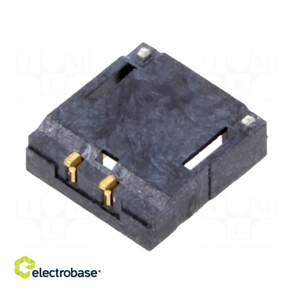 Socket | wire-board | male | 1.2mm | PIN: 2 | SMT | on PCBs | -25÷85°C | 50V paveikslėlis 2