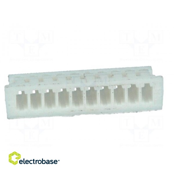 Plug | wire-board | female | 1.25mm | PIN: 10 | w/o contacts | for cable фото 5