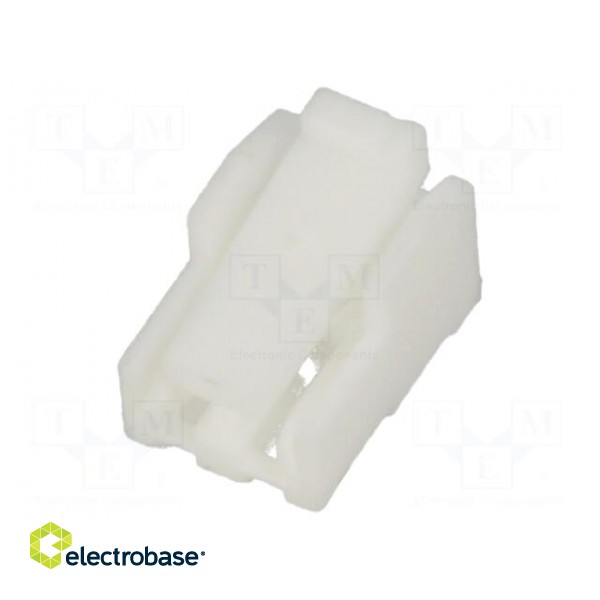 Plug | wire-board | female | 1.25mm | PIN: 2 | w/o contacts | for cable