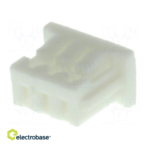 Plug | wire-board | female | 1.25mm | PIN: 3 | w/o contacts | for cable image 1