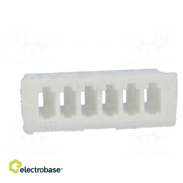 Plug | wire-board | female | 1.25mm | PIN: 6 | w/o contacts | for cable image 5