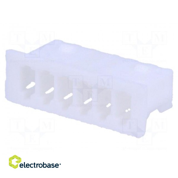 Plug | wire-board | female | 1.25mm | PIN: 6 | w/o contacts | for cable image 2