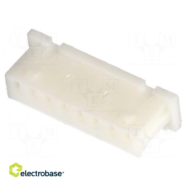 Plug | wire-board | female | 1.25mm | PIN: 8 | w/o contacts | for cable image 1