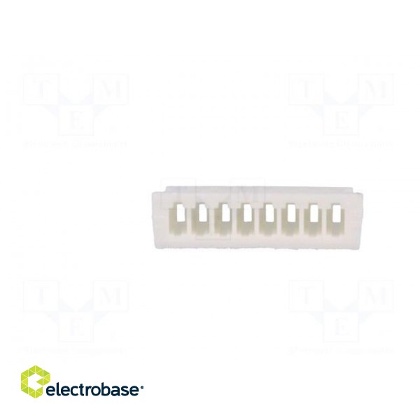 Plug | wire-board | female | 1.25mm | PIN: 8 | w/o contacts | for cable paveikslėlis 5