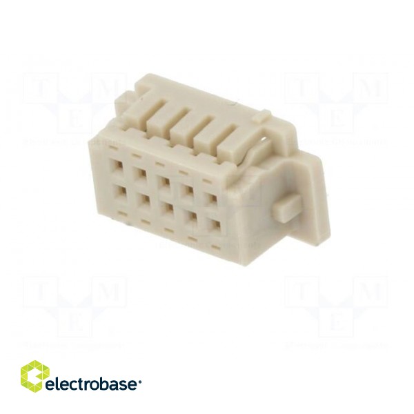 Plug | wire-board | female | DF13 | 1.25mm | PIN: 10 | w/o contacts image 2