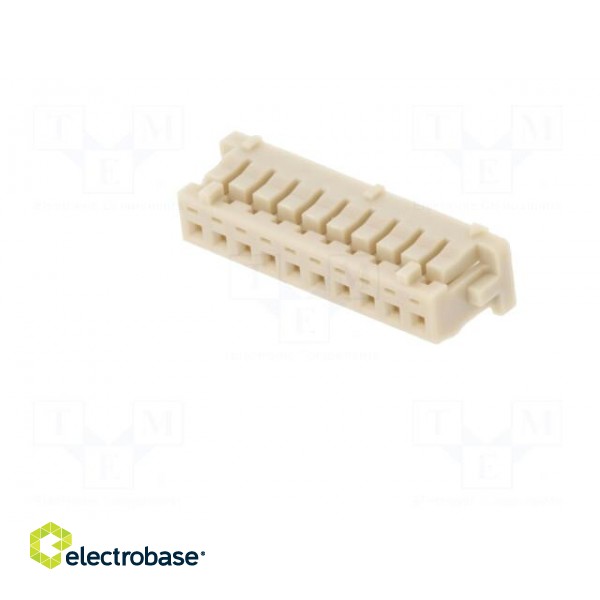 Plug | wire-board | female | DF13 | 1.25mm | PIN: 10 | w/o contacts paveikslėlis 2