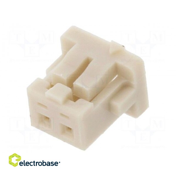 Plug | wire-board | female | DF13 | 1.25mm | PIN: 2 | w/o contacts image 1