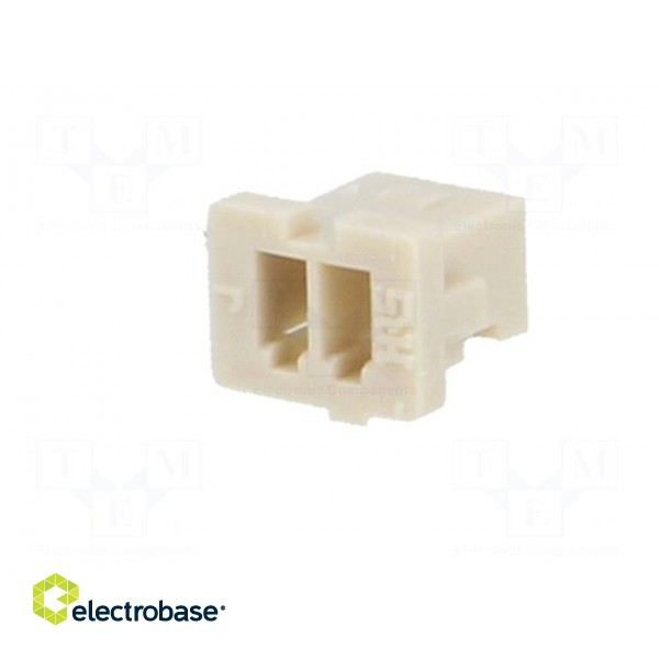 Plug | wire-board | female | DF13 | 1.25mm | PIN: 2 | w/o contacts image 2