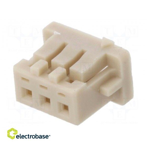 Plug | wire-board | female | DF13 | 1.25mm | PIN: 3 | w/o contacts image 1