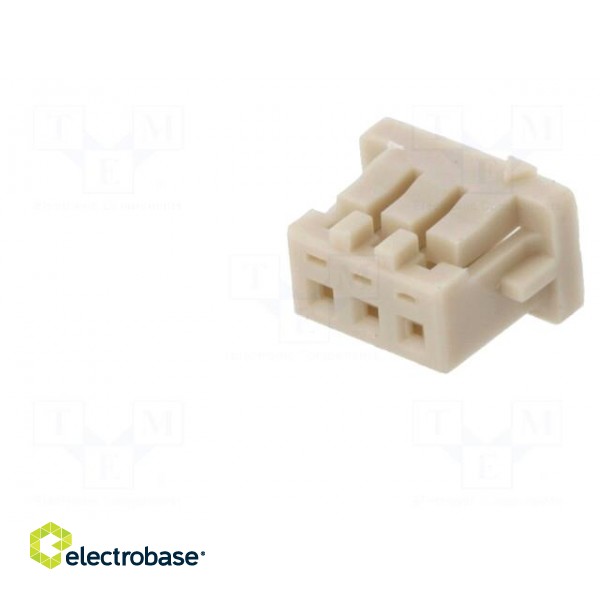 Plug | wire-board | female | DF13 | 1.25mm | PIN: 3 | w/o contacts paveikslėlis 2