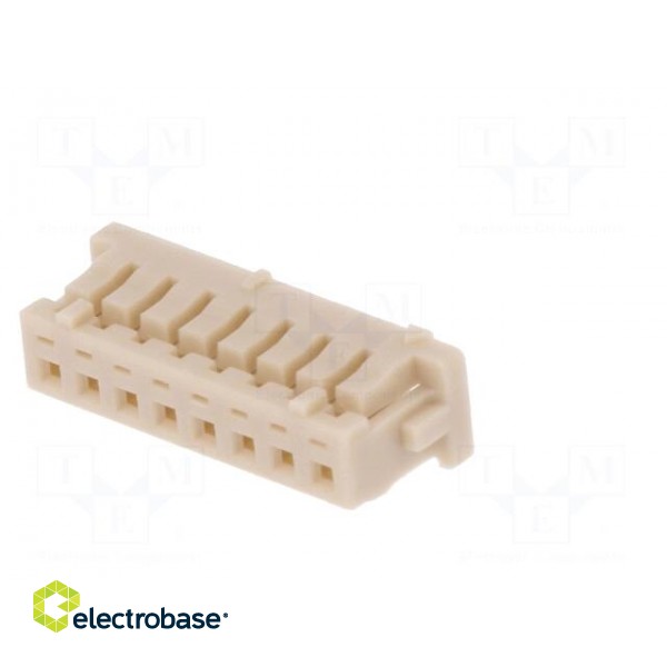 Plug | wire-board | female | DF13 | 1.25mm | PIN: 8 | w/o contacts image 2