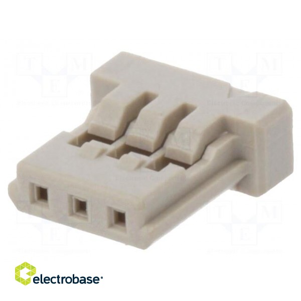 Plug | wire-board | female | DF14 | 1.25mm | PIN: 3 | w/o contacts image 1