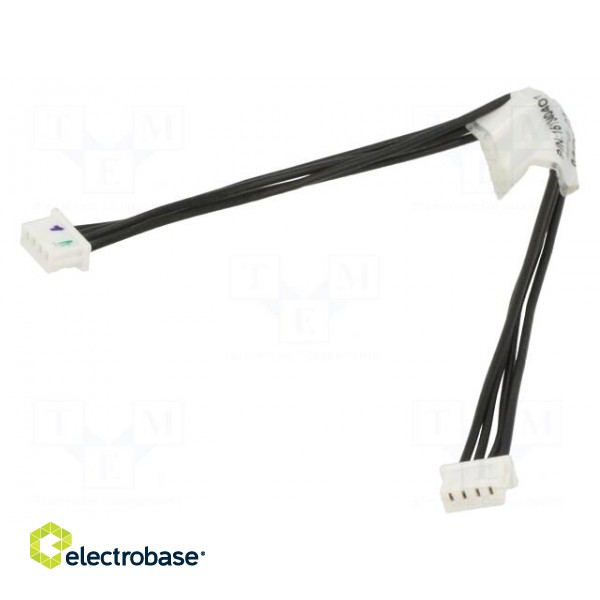 Plug | wire-board | female x2 | PicoBlade™ | PIN: 4 | with leads | cables
