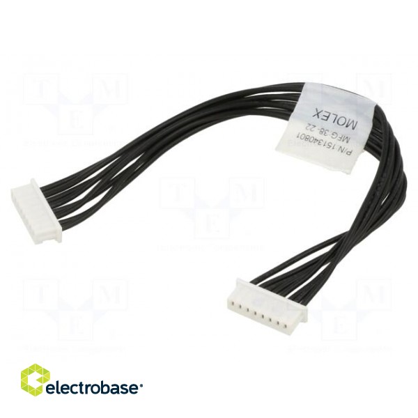 Connector: wire-board | PicoBlade™ | 0.1m | PIN: 8 | female x2 | plug