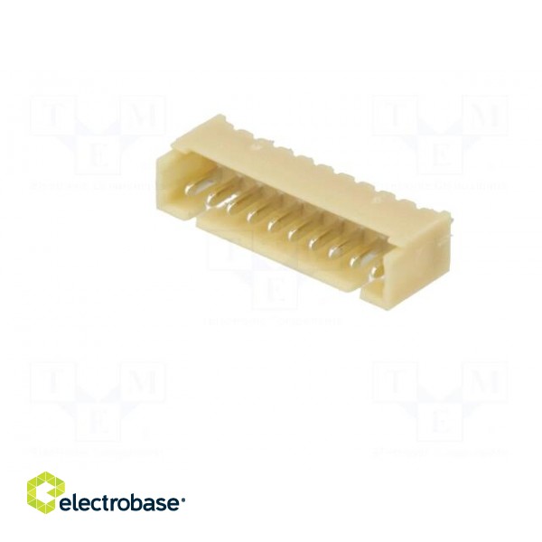 Socket | wire-board | male | 1.25mm | PIN: 10 | THT | 125V | 1A | tinned image 2