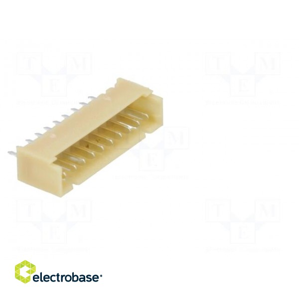 Socket | wire-board | male | 1.25mm | PIN: 10 | THT | 125V | 1A | tinned image 8