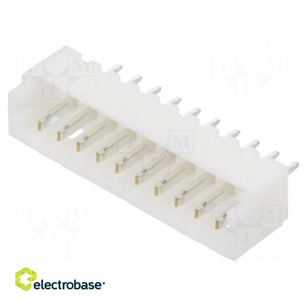 Socket | wire-board | male | 1.25mm | PIN: 10 | THT | 125V | 1A | tinned image 1