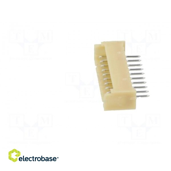 Socket | wire-board | male | 1.25mm | PIN: 10 | THT | 125V | 1A | tinned image 3