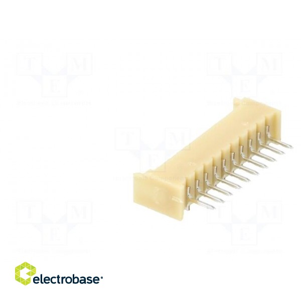 Socket | wire-board | male | 1.25mm | PIN: 10 | THT | 125V | 1A | tinned image 4