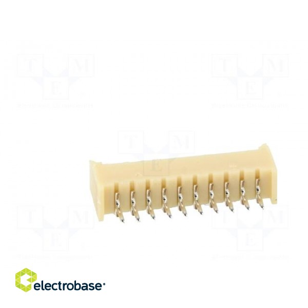 Socket | wire-board | male | 1.25mm | PIN: 10 | THT | 125V | 1A | tinned image 5