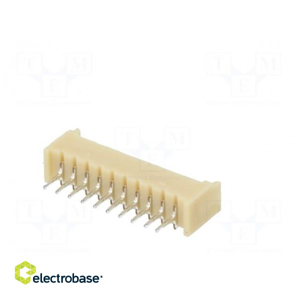 Socket | wire-board | male | 1.25mm | PIN: 10 | THT | 125V | 1A | tinned image 6