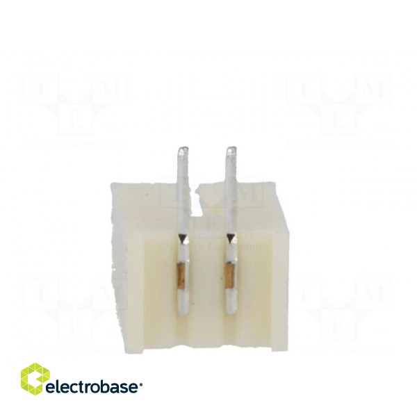 Socket | wire-board | male | 1.25mm | PIN: 2 | THT | 125V | 1A | tinned image 5