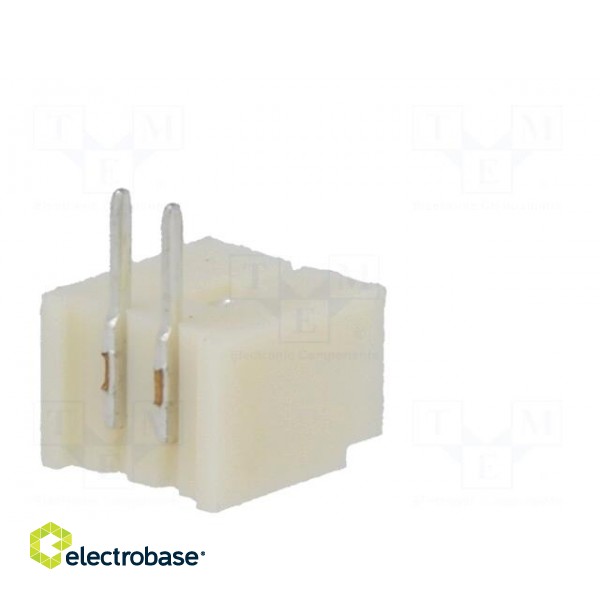 Socket | wire-board | male | 1.25mm | PIN: 2 | THT | 125V | 1A | tinned image 6