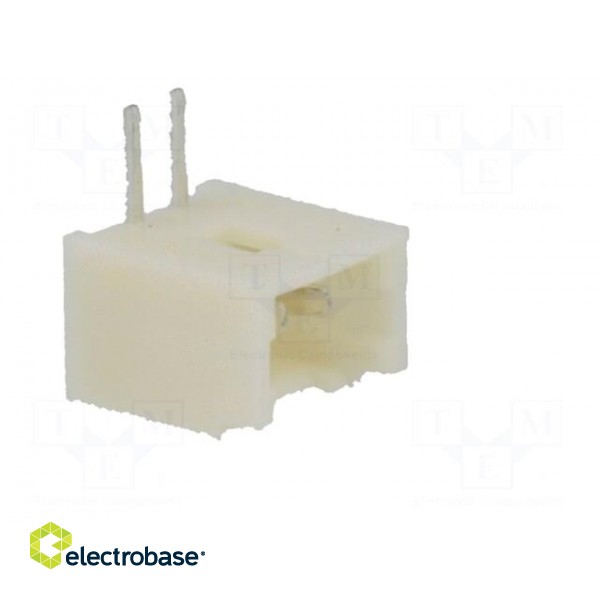 Socket | wire-board | male | 1.25mm | PIN: 2 | THT | 125V | 1A | tinned image 8