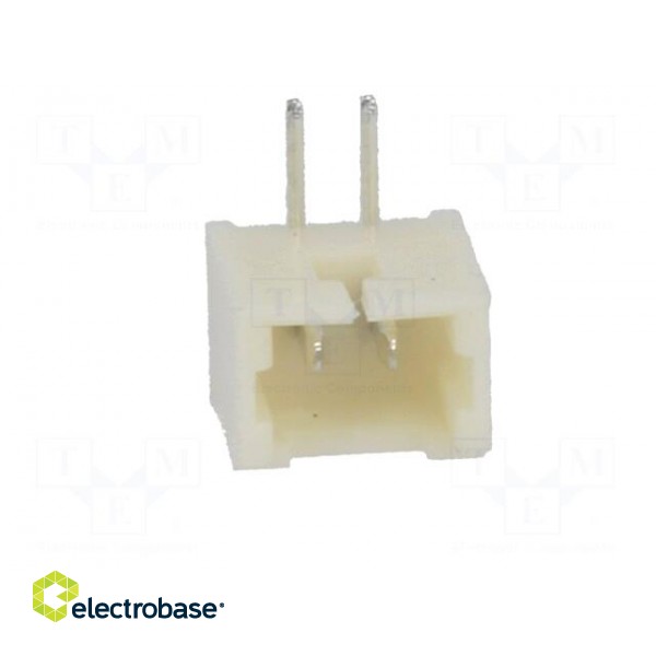Socket | wire-board | male | 1.25mm | PIN: 2 | THT | 125V | 1A | tinned image 9