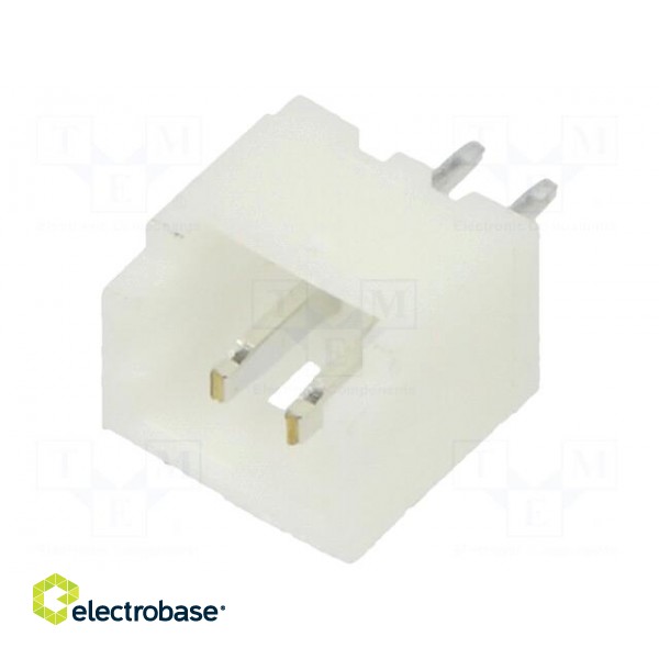 Socket | wire-board | male | 1.25mm | PIN: 2 | THT | 125V | 1A | tinned image 1
