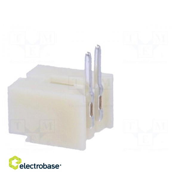 Socket | wire-board | male | 1.25mm | PIN: 2 | THT | 250V | 1A | tinned image 4