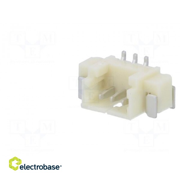 Socket | wire-board | male | 1.25mm | PIN: 3 | SMT | 125V | 1A | tinned image 2