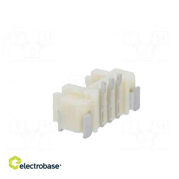 Socket | wire-board | male | 1.25mm | PIN: 3 | SMT | 125V | 1A | tinned image 4