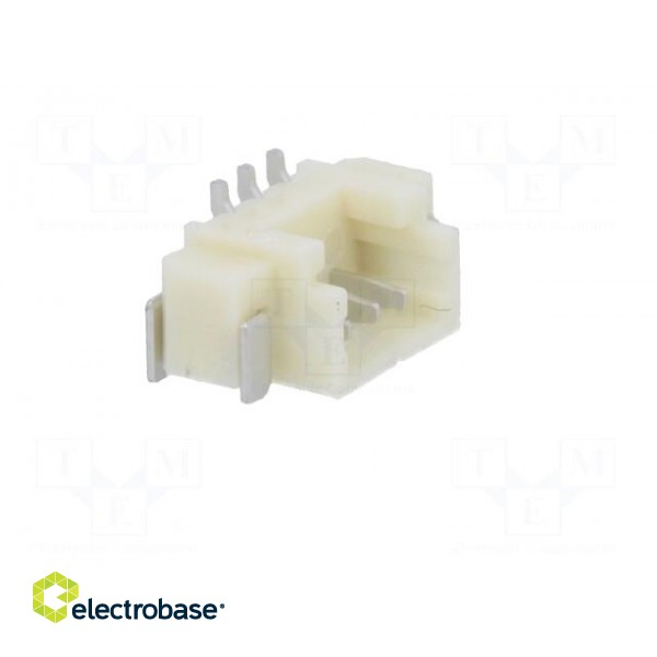 Socket | wire-board | male | 1.25mm | PIN: 3 | SMT | 125V | 1A | tinned image 8