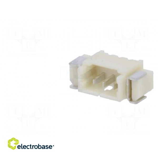 Socket | wire-board | male | 1.25mm | PIN: 3 | SMT | 125V | 1A | tinned image 1