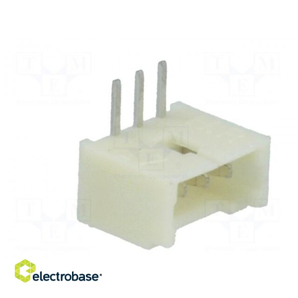 Socket | wire-board | male | 1.25mm | PIN: 3 | THT | 125V | 1A | tinned image 8