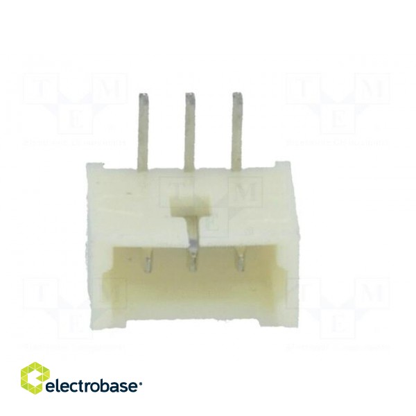 Socket | wire-board | male | 1.25mm | PIN: 3 | THT | 125V | 1A | tinned image 9